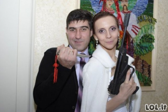 Rusiškos vestuvių akimirkos